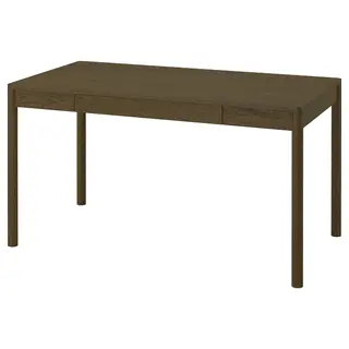 TONSTAD desk, brown stained oak veneer, 140x75 cm