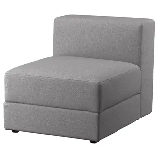 JÄTTEBO cover 1-seat module with storage, Tonerud grey