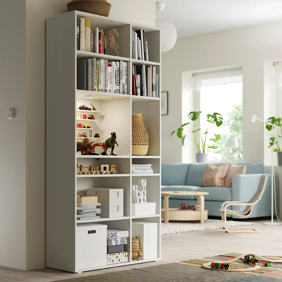 part: VIHALS shelving unit with 10 shelves