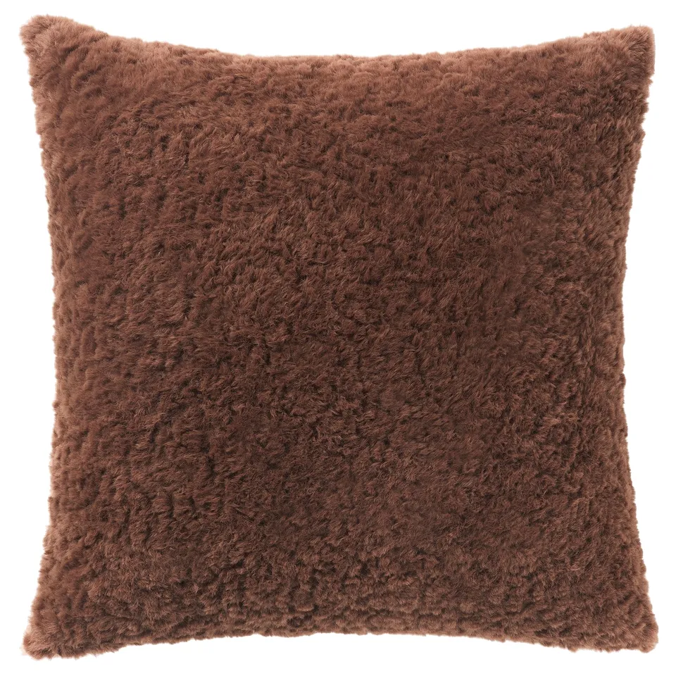 NÄTNÄVA Cushion cover, brown, 48x48 cm