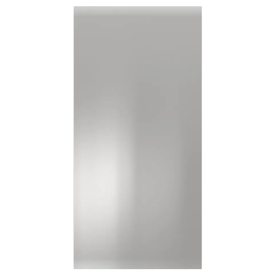 VÅRSTA stainless steel front panel, sleek and rectangular, industrial design.