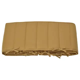 GULDVÄVARE bumper pad, dark yellow, 60x120 cm