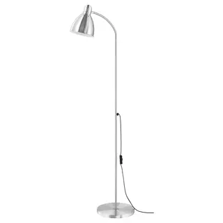 LERSTA floor/reading lamp, aluminium chrome effect