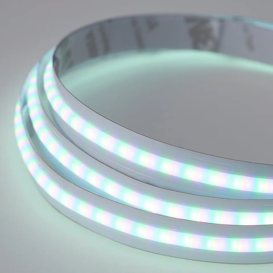 Bendable led lights with vibrant colours for home decor.