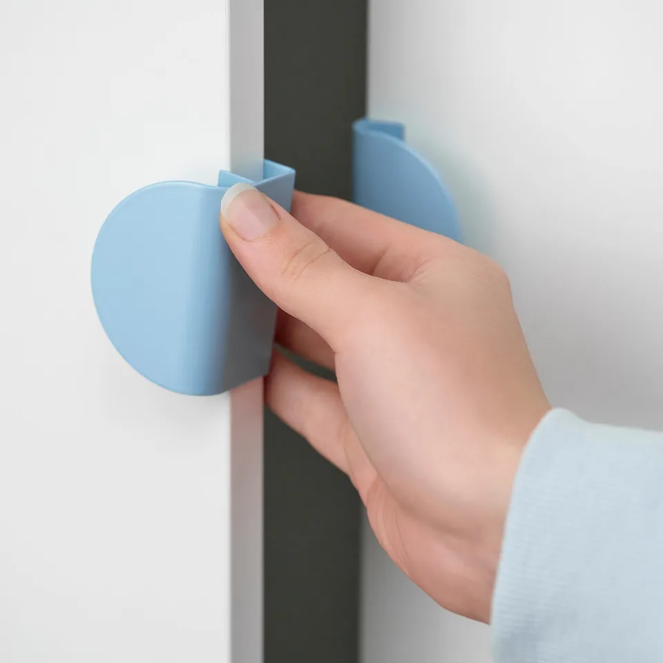 LATMASK Clip-on handle, blue, 60 mm 2 pack