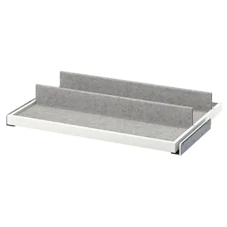 KOMPLEMENT pull-out tray with shoe insert, white/light grey, 75x58 cm