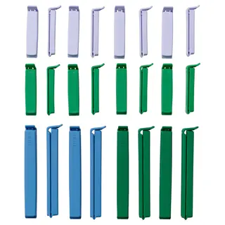 BEVARA sealing clip, set of 24, mixed colours