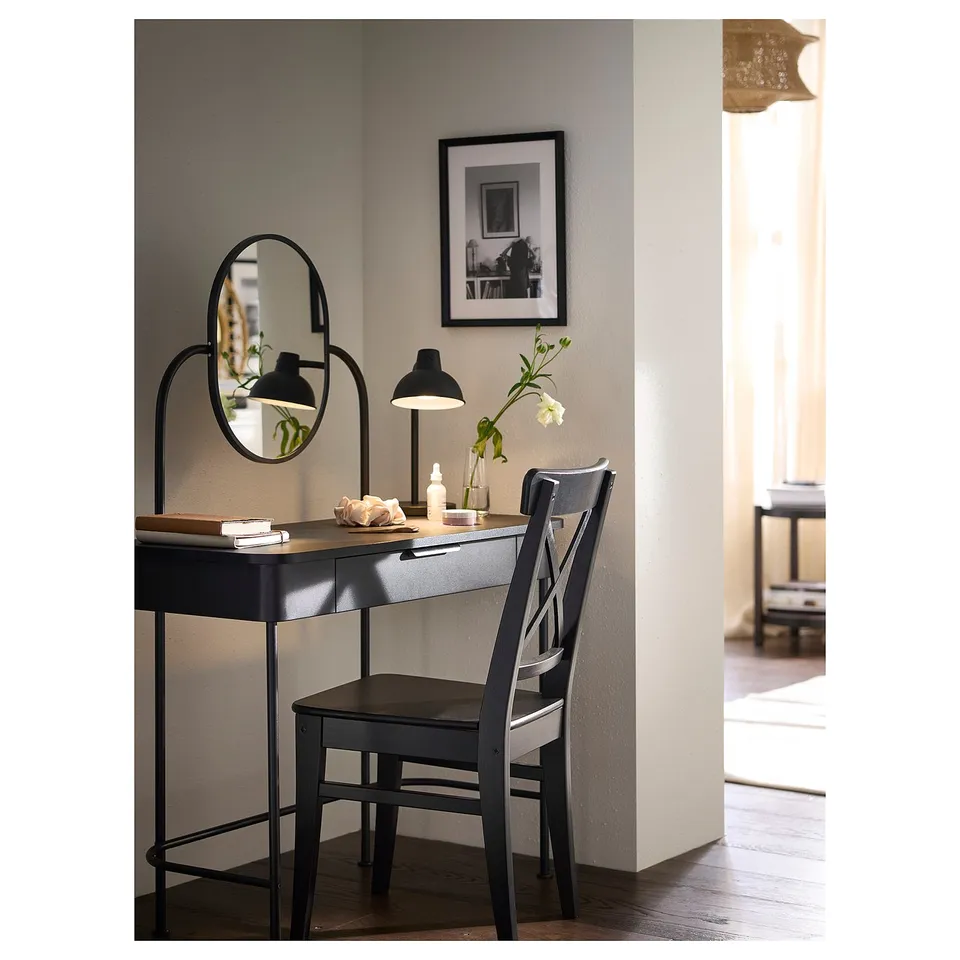 GRÅFJÄLLET Dressing table, anthracite, 100x42 cm