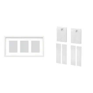 frame + adhesive hook ×2 set: frame for 3 pictures + adhesive hook for frame