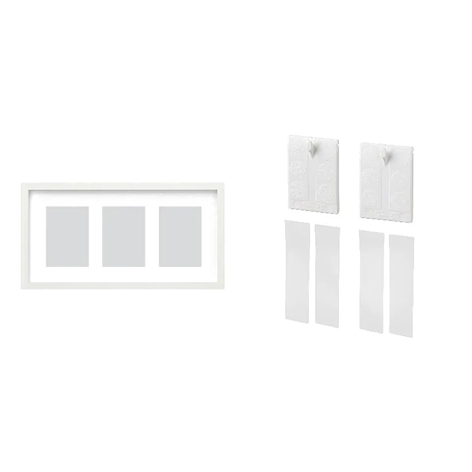 frame + adhesive hook ×2, photo 1