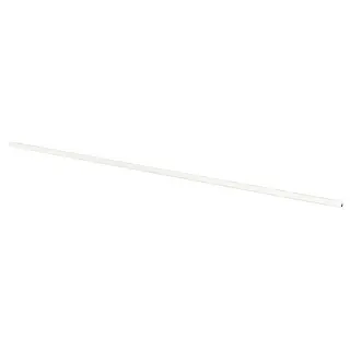 BASKETORP wall finishing strip, white/aluminium, Length 250 x Depth 2.7 x Height 2.6 cm