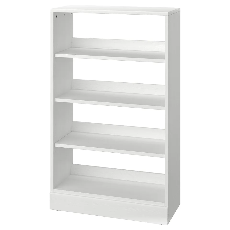 HAVSTA Shelving unit with plinth, white, 81x37x134 cm