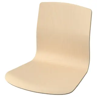 LÄKTARE seat shell, birch veneer, Width 45 x Depth 50 x Height 40 cm