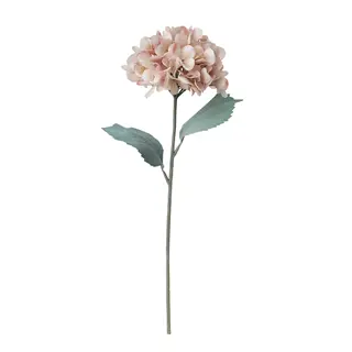 SMYCKA artificial flower, in/outdoor hydrangea/light beige, 60 cm