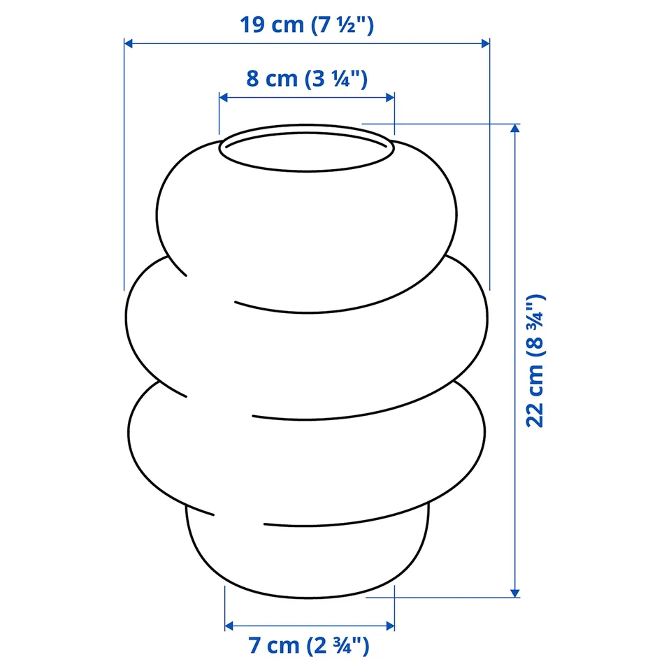 Illustration with measurements for the product: KÄLLARHALS.