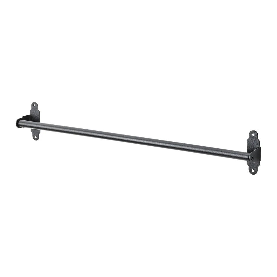 HULTARP black metal towel bar. Simple, functional kitchen accessory.
