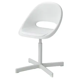 LOBERGET / SIBBEN children's desk chair, white, Width 56 x Depth 56 cm