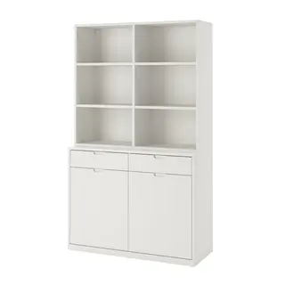 TONSTAD storage combination, off-white, 120x47x201 cm