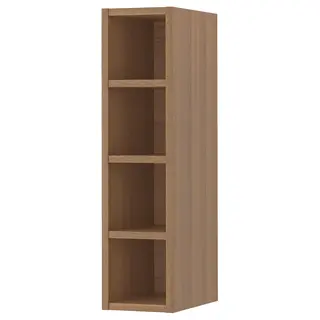VADHOLMA open storage, brown/stained ash, 20x37x80 cm