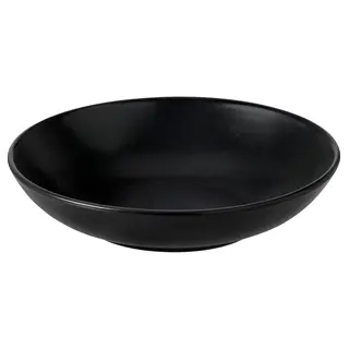 FÄRGKLAR deep plate, matt dark grey, 19 cm