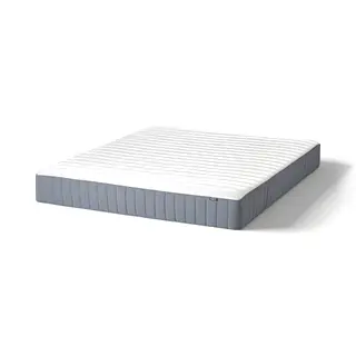VALEVÅG pocket sprung mattress, super firm/light blue, 180x200 cm