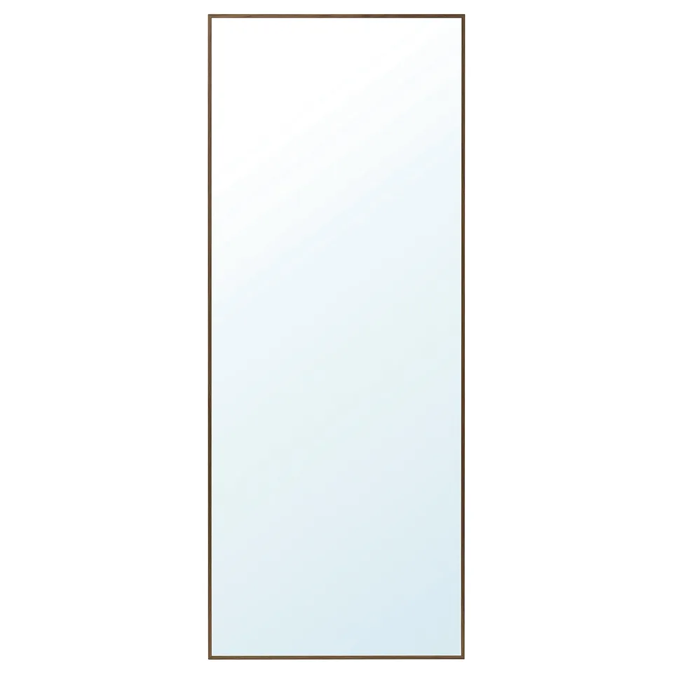 HOVET Mirror, oak effect/brown, 78x196 cm