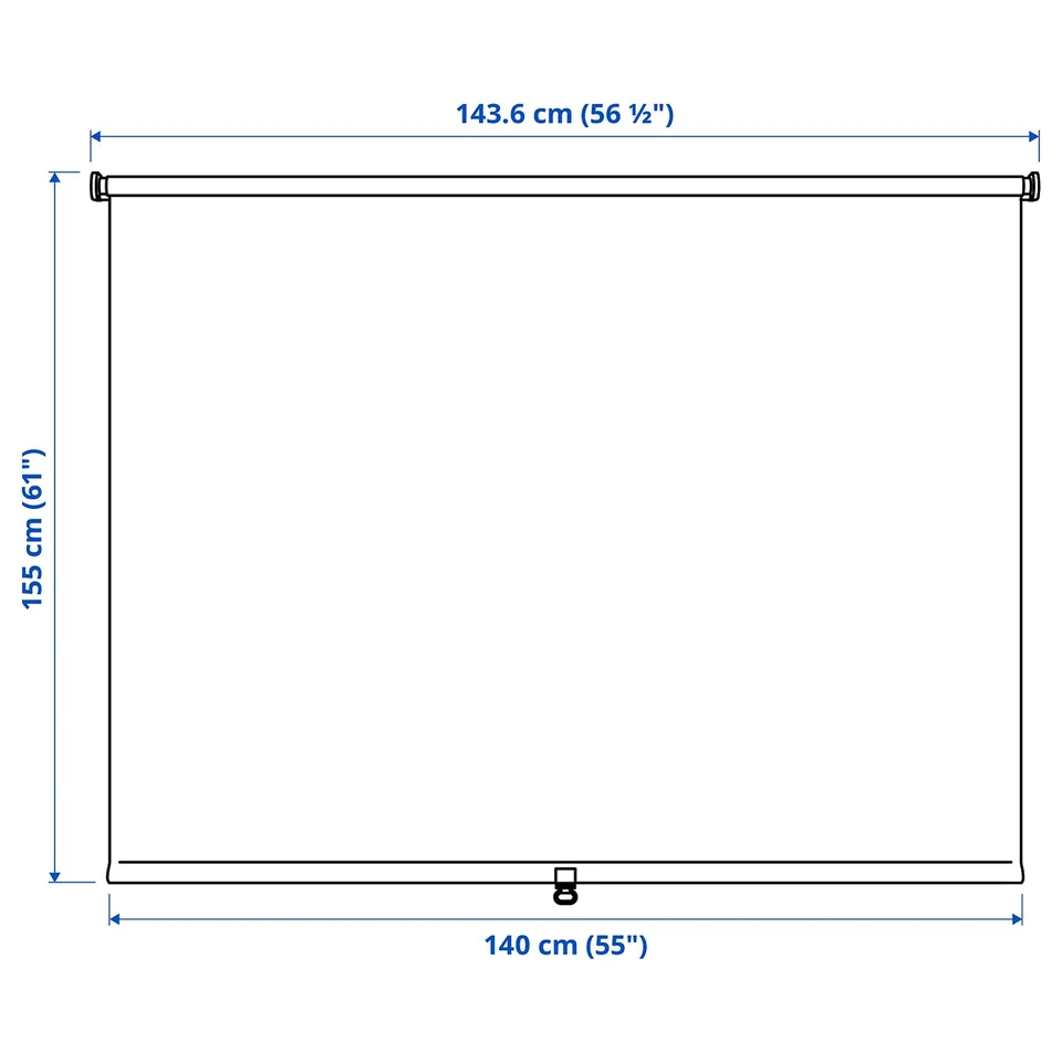 Illustration with measurements for the product: FÖNSTERBLAD.