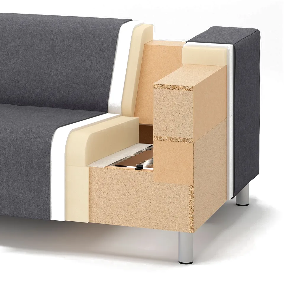 part: KLIPPAN frame, 2-seat sofa