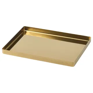 STOCKHOLM 2025 tray, brass-colour, Height 2.5 x Length 28 x Width 20 cm