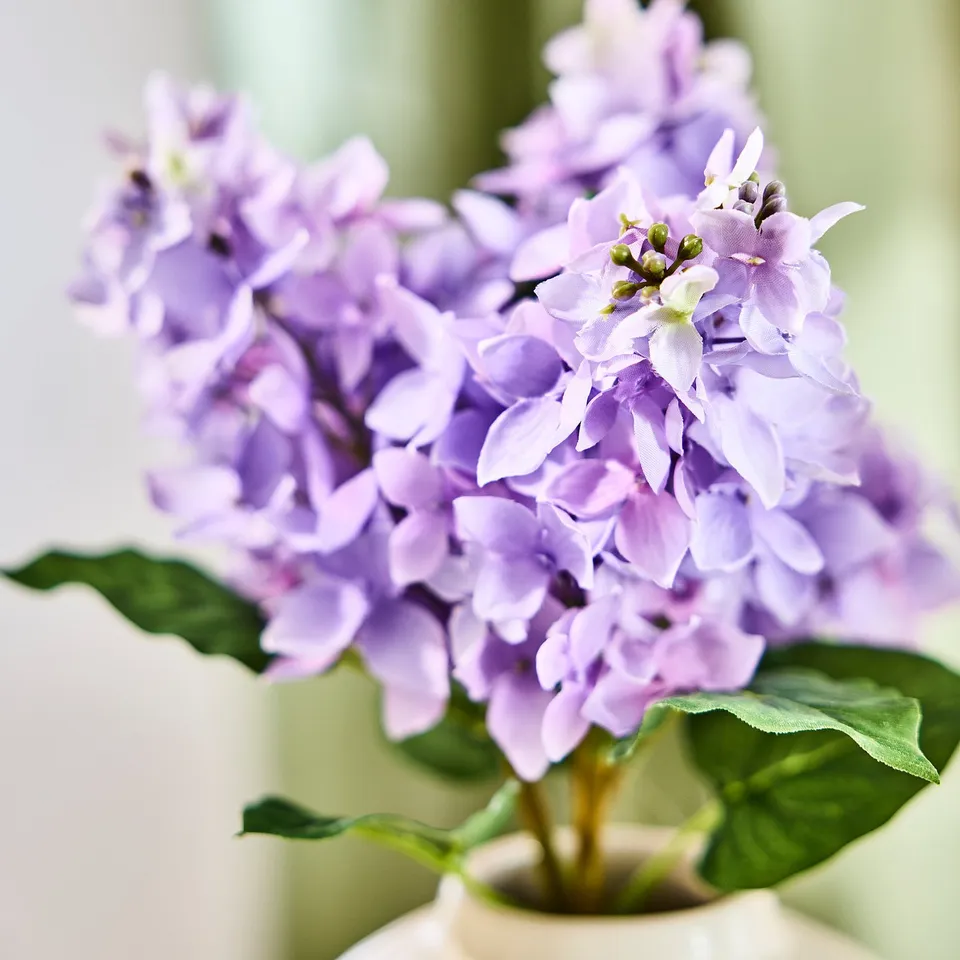 SMYCKA Artificial bouquet, in/outdoor/lilac, 36 cm