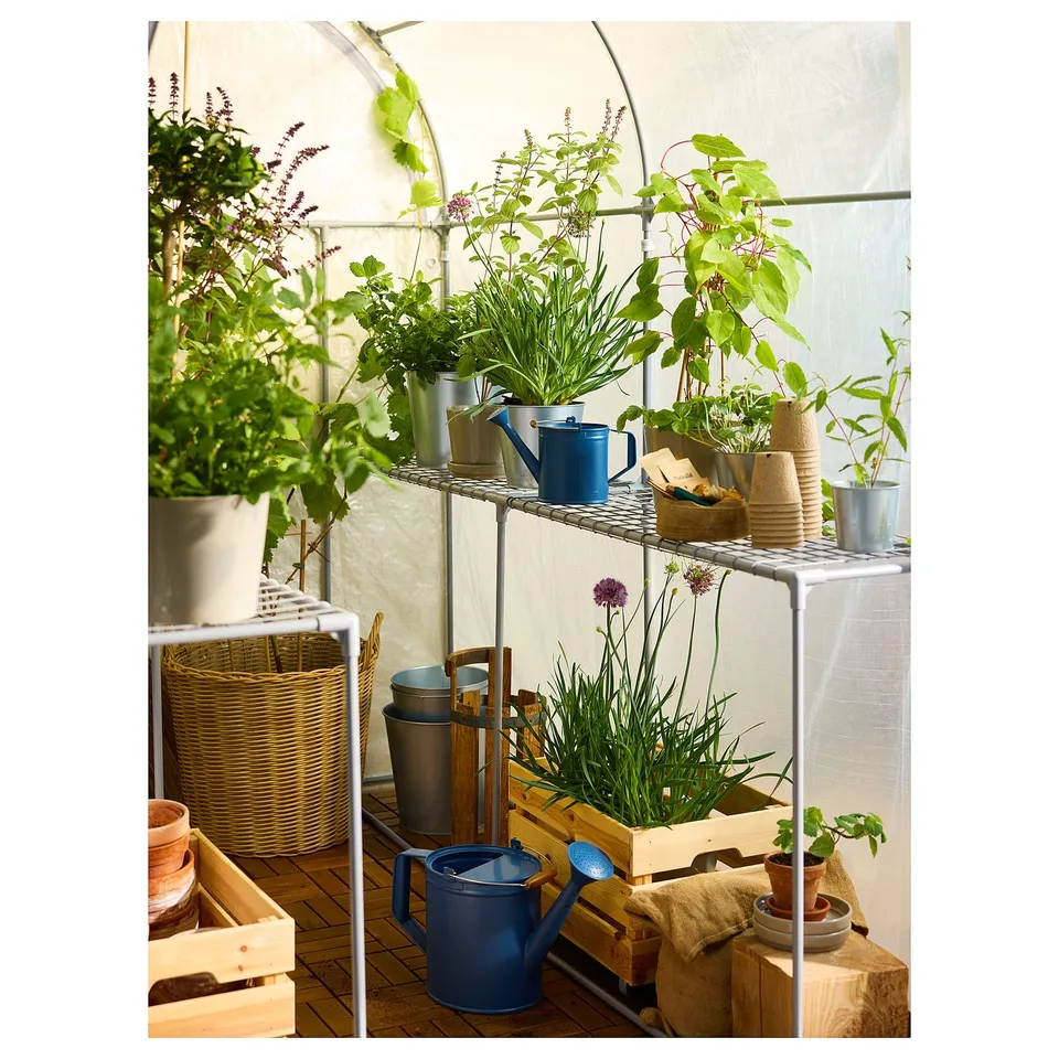 ASPAREN Greenhouse, transparent white, 123x190x190 cm