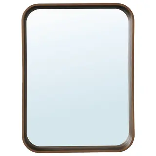 DVÄRGSYREN mirror, walnut veneer, Width 28 x Height 37 cm