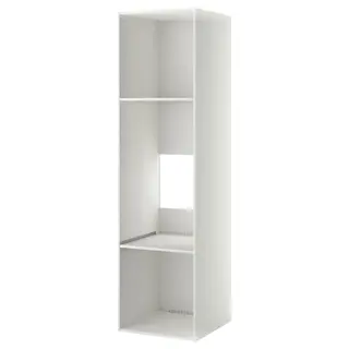 METOD high cabinet f built-in appliances, white, 60x60x220 cm