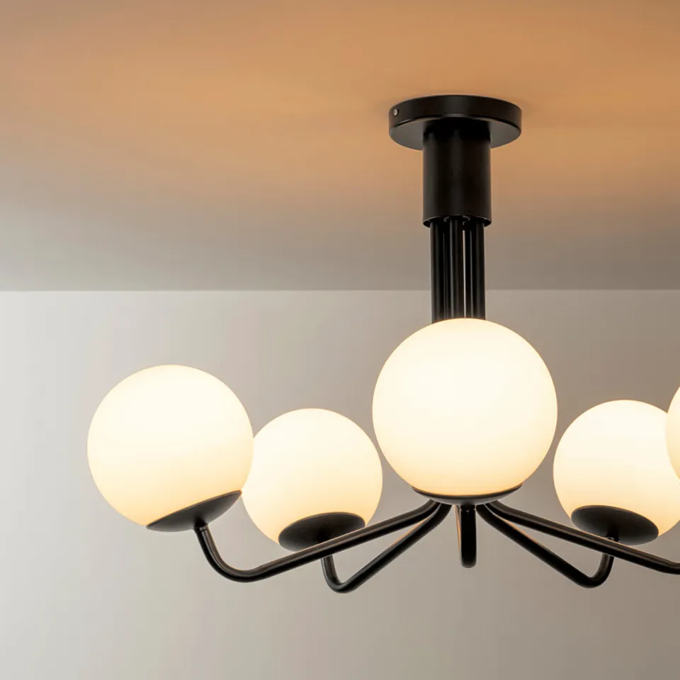 part: GLANSSLINKE chandelier, 5-armed