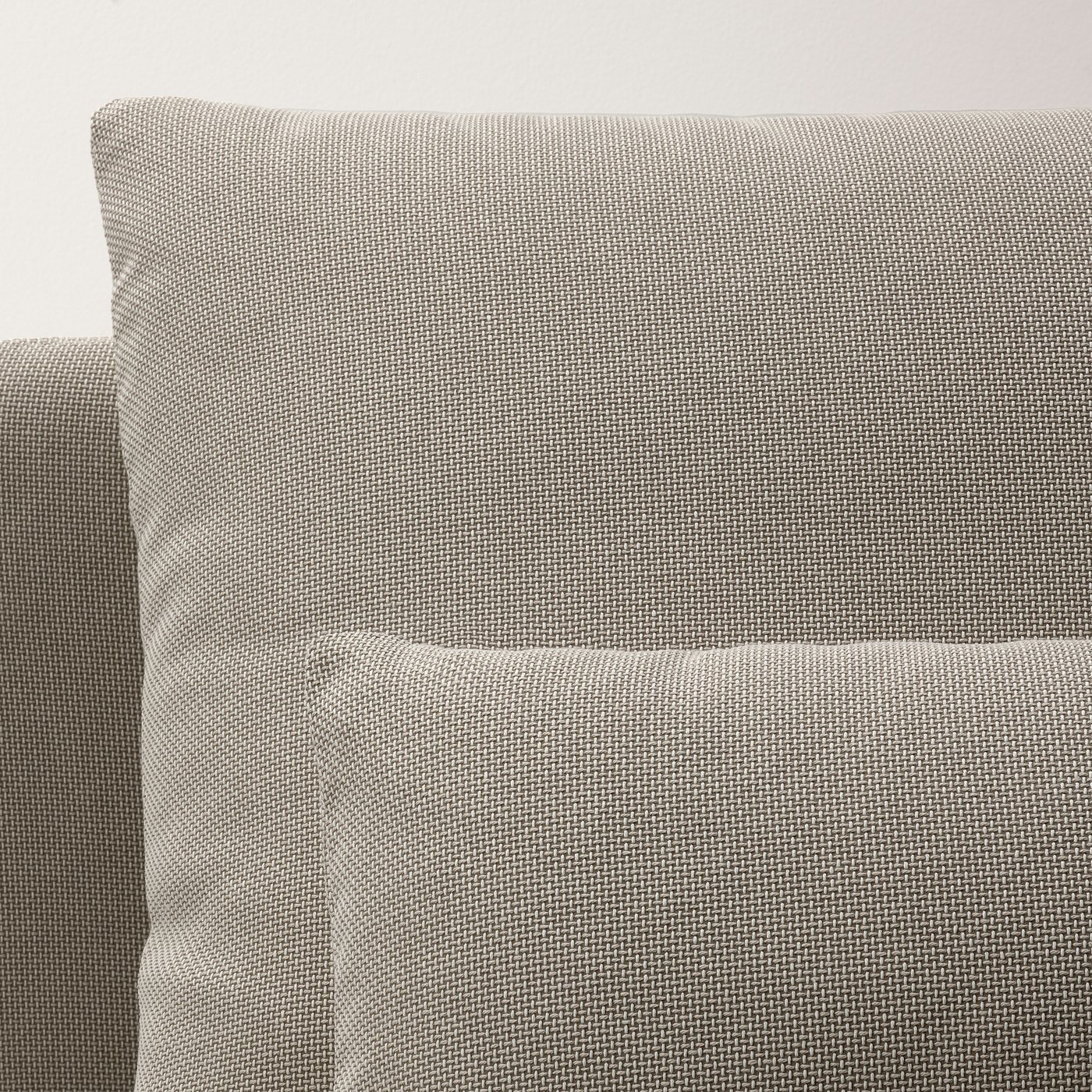 Close-up of SÖDERHAMN chaise longue, showcasing high-quality, textured fabric and comfortable cushioning.