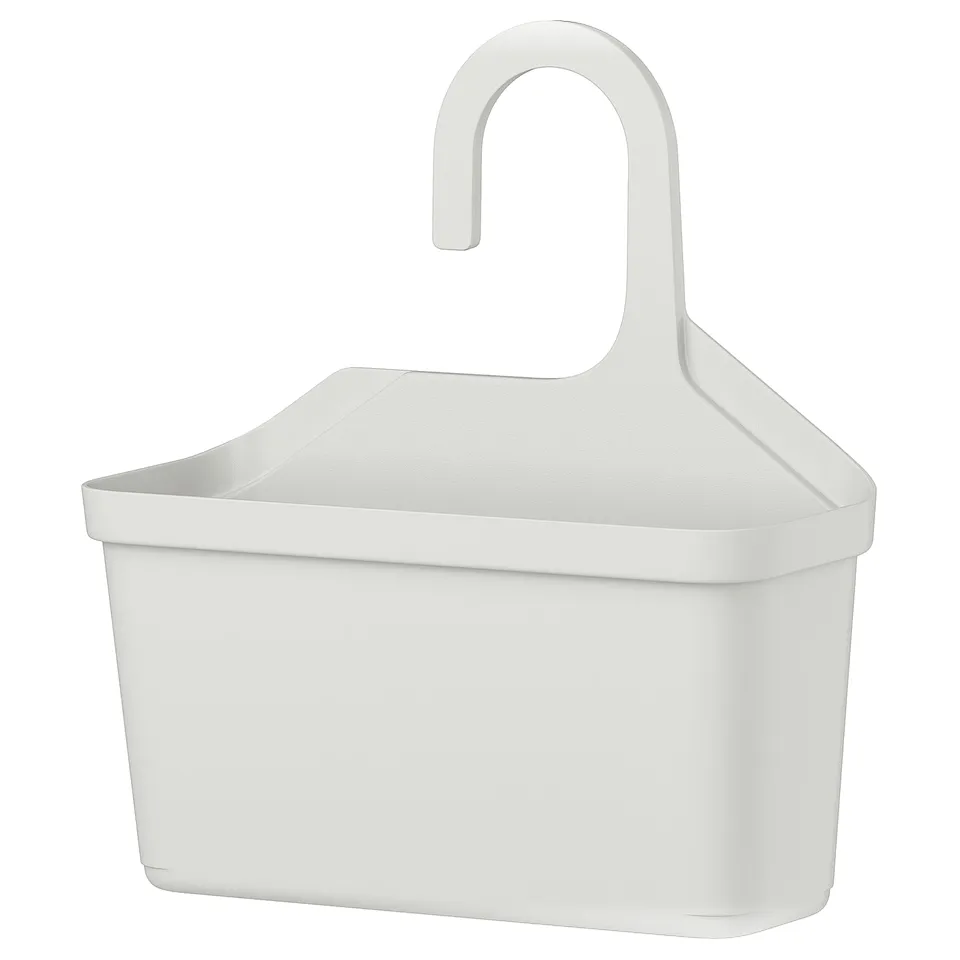 TÅNGHÄLLAN Shower basket, light grey, 29x31 cm