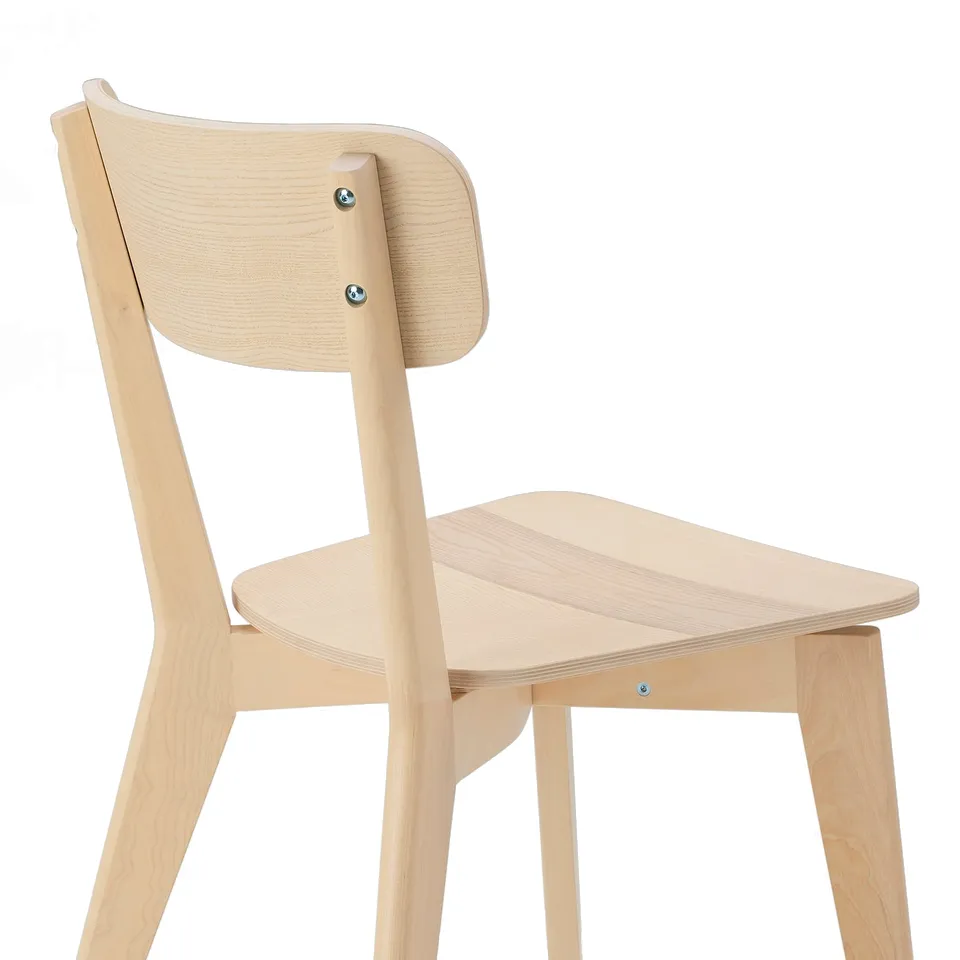 TONSTAD / LISABO Table and 2 chairs, off-white/ash, 80/120x70 cm