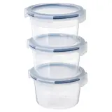 IKEA 365 + food container with lid, round/plastic, 750 ml