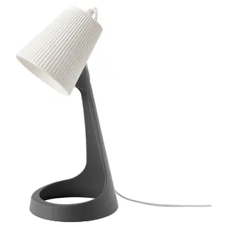 SVALLET work lamp, dark grey/white, Height 35 cm