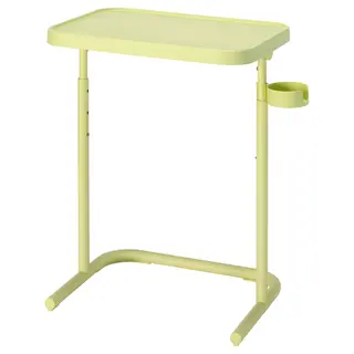 BJÖRKÅSEN laptop stand, yellow-green, Width 46 x Height 65 x Depth 35 cm