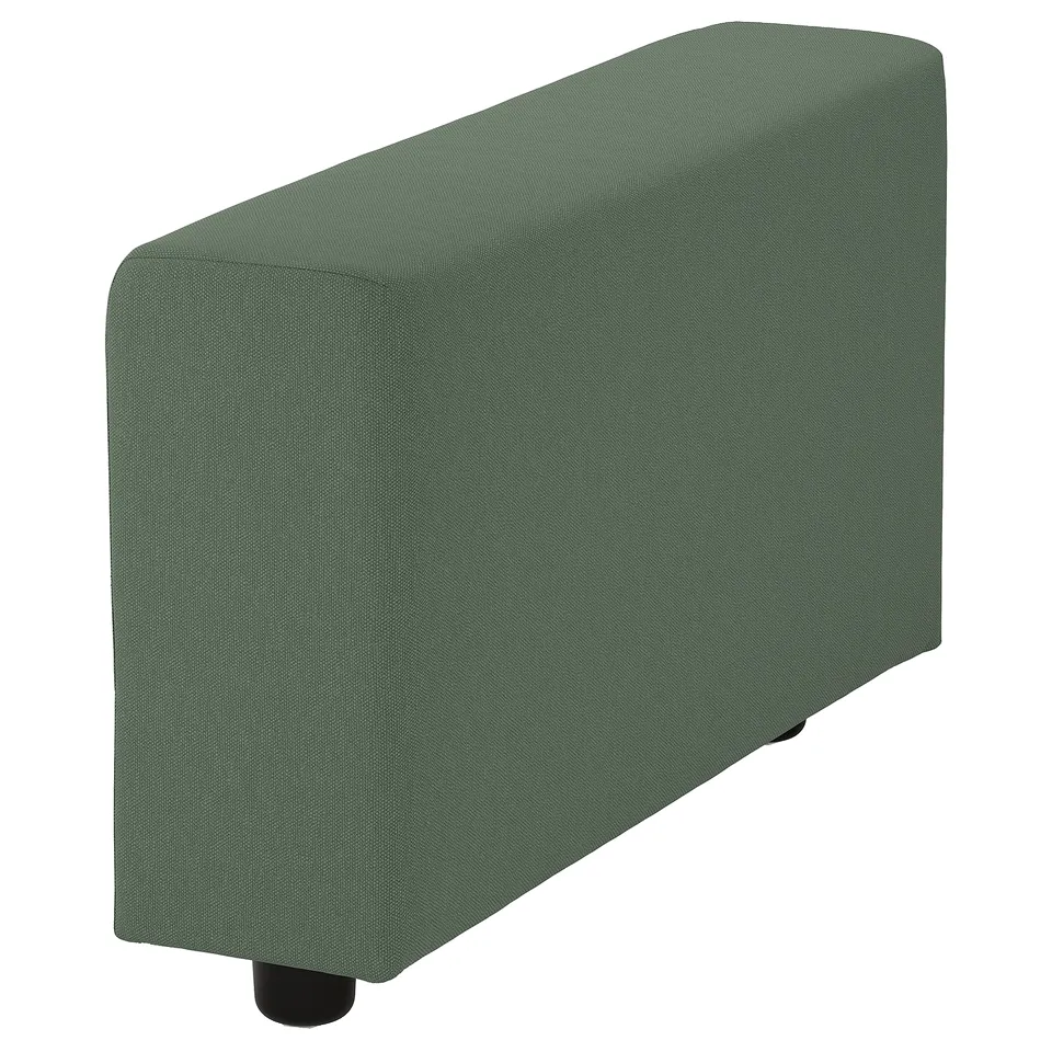VIMLE Armrest, wide/Knäbäck grey-green