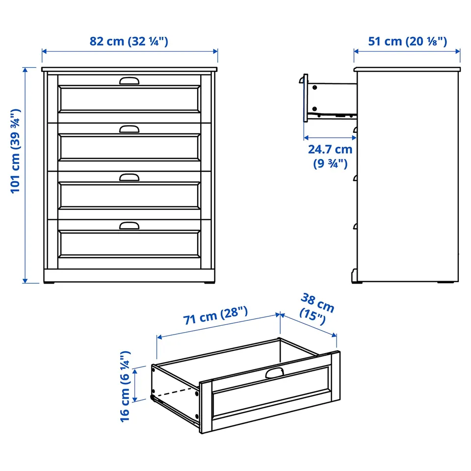 Illustration with measurements for the product: FÅGELFJÄLLET.