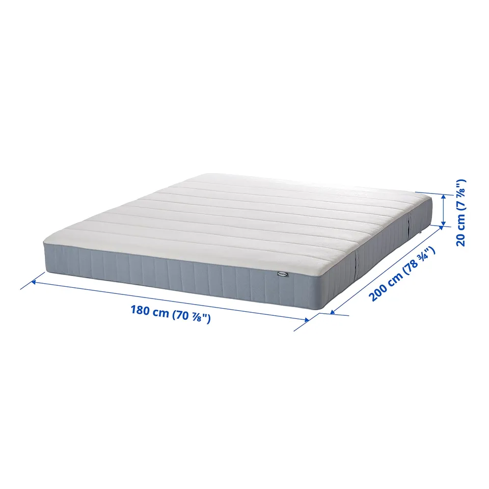 Illustration with measurements for the product: VESTERÖY.