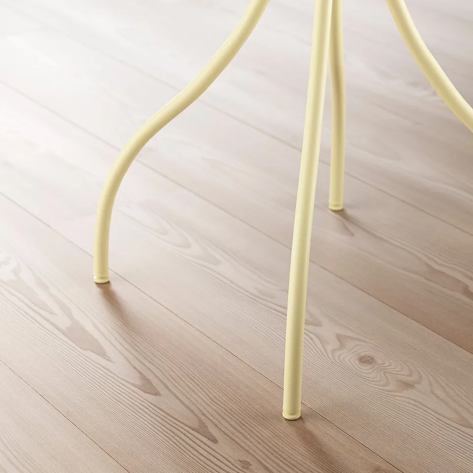 TÅNEBRO Side table, in/outdoor/pale yellow, 46 cm