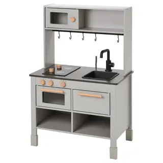 SILLTRUT kitchen for children, grey, 68x40x100 cm