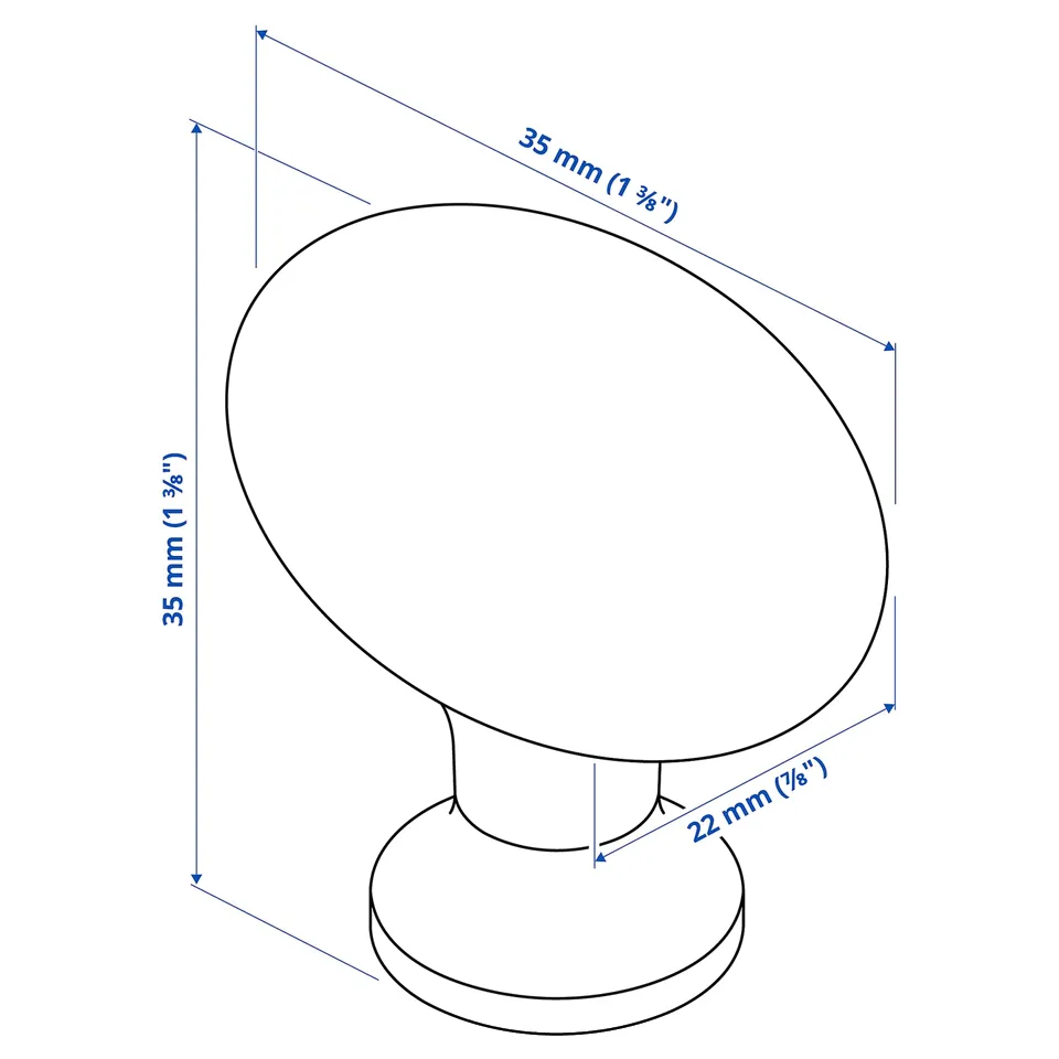 Illustration with measurements for the product: ENERYDA.