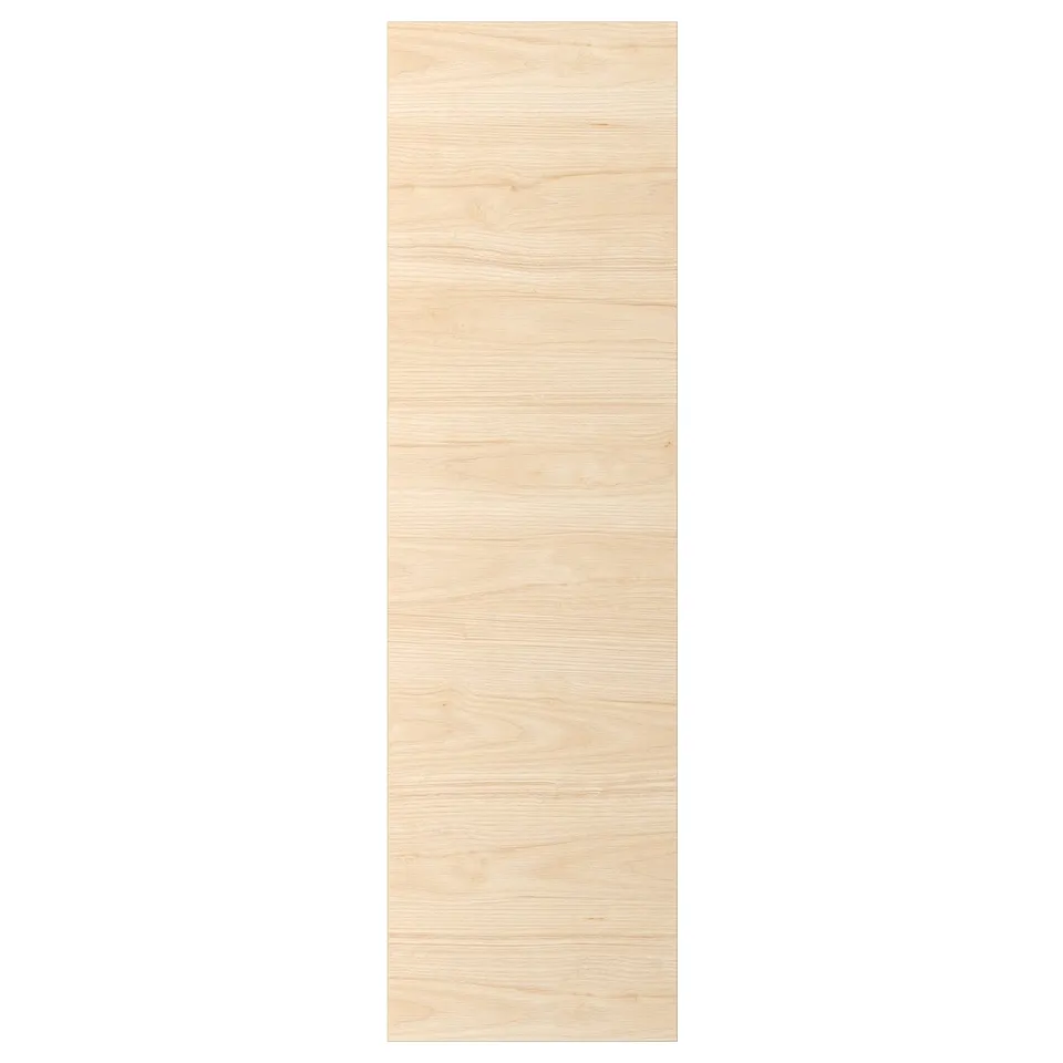 ASKERSUND light ash wood effect door, rectangular shape, easy-clean melamine surface.