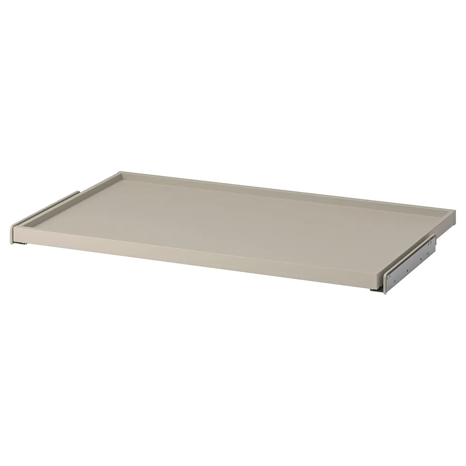 KOMPLEMENT Pull-out tray, grey-beige, 100x58 cm