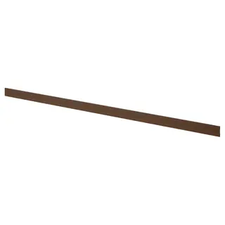 STENSTA plinth, dark brown ash effect, 220x8 cm