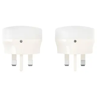 MÖRKRÄDD LED nightlight with sensor, white